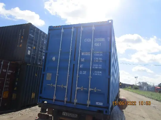 Морской контейнер, новый, сделал один рейс, 40 футов HC (высокий), артикул GSRPPQBTQY