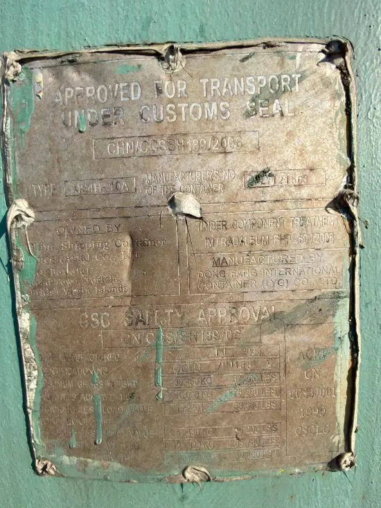 Контейнер грузовой морской 40 футов НC (Высокий, Б/У, 2,9 м), артикул CCLU7001839