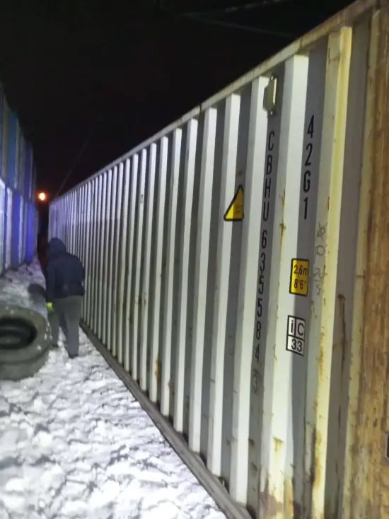 Контейнер морской, 40 футов DC, Б/У (cтандартный, высота 2,6 метра), артикул MERSREWTIO