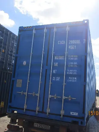 Морской контейнер, новый, сделал один рейс, 40 футов HC (высокий)