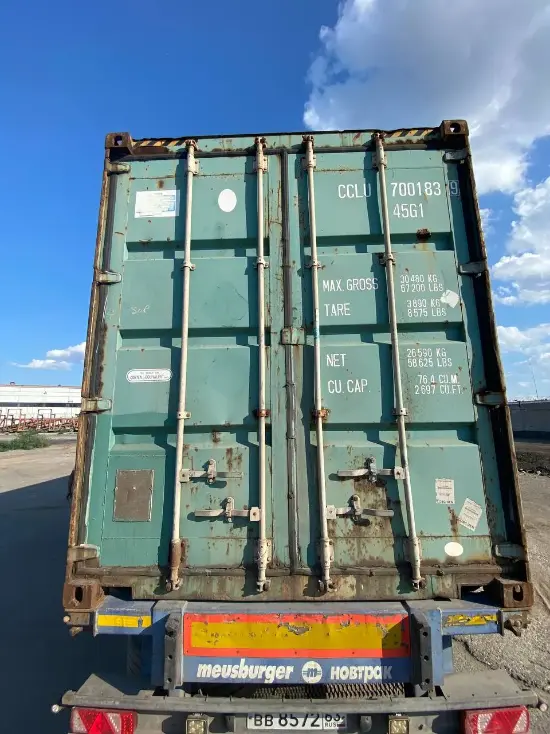 Контейнер грузовой морской 40 футов НC (Высокий, Б/У, 2,9 м), артикул CCLU7001839